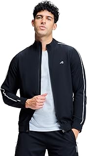 Boldfit Jacket for Men Lightweight Quick Dry Polyester Raglan Sleeve Reflective Running Sports Jacket for Men Full Zip Gym Price In India