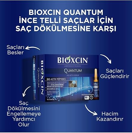 Bioxcin Quantum Bio-Activ Serum, Saç Dökülmesine Karşı, 15 x 6 ml