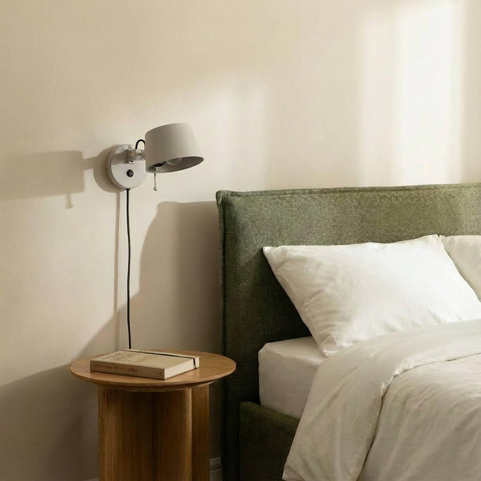 Lucande Lampa ścienna, lampa ścienna do wnętrz Silka (nowoczesna) w kolorze kremowym z metalu (1 źródło światła E27) – reflektor ścienny, oświetlenie ścienne do sypialni/salonu