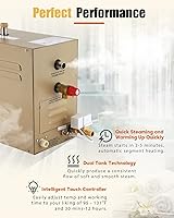 Vista 2 de CGOLDENWALL Sistema de ducha autodrenante comercial del sistema de ducha del generador de vapor de 5KW SPA 30 min a 12 horas con control táctil