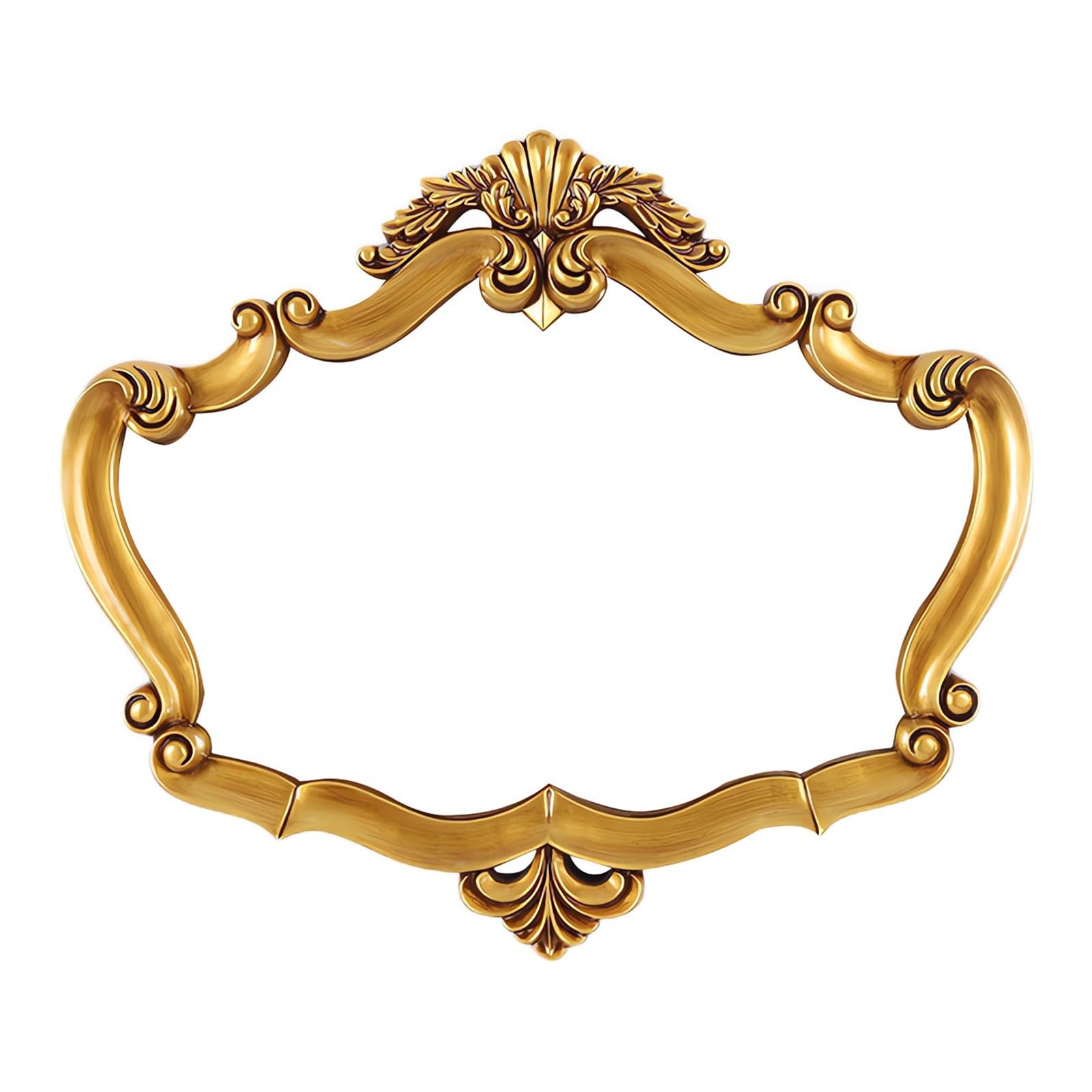 Espejo Vintage de 93 x 79 Cm, Espejo Decorativo Antiguo Dorado | Espejos Decorativos para Colgar en Recibidores, Dormitorios, Salones y Baños