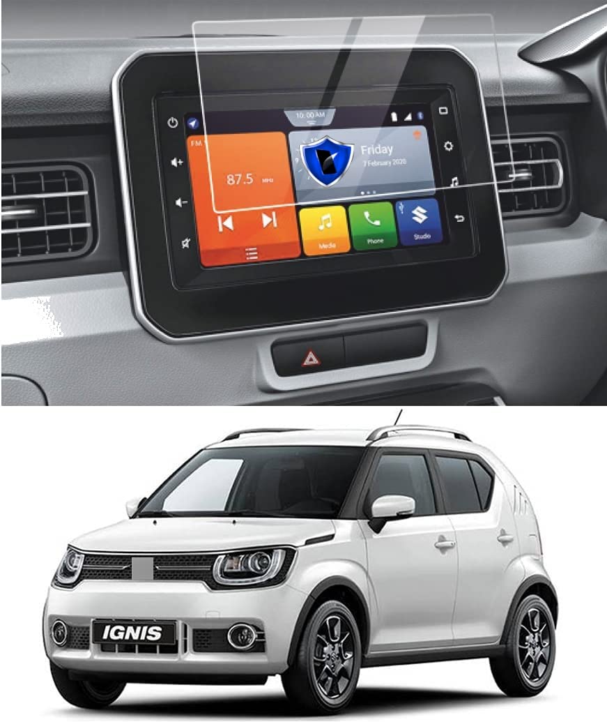 ROLENT GUARD Touch Screen System Guard for Maruti Suzuki (Ignis) 2019 model Car Music System Navigation System GPS, Touch System (Anti shock proof & Ultra 9H protector ultra glass) (Pack of 1)