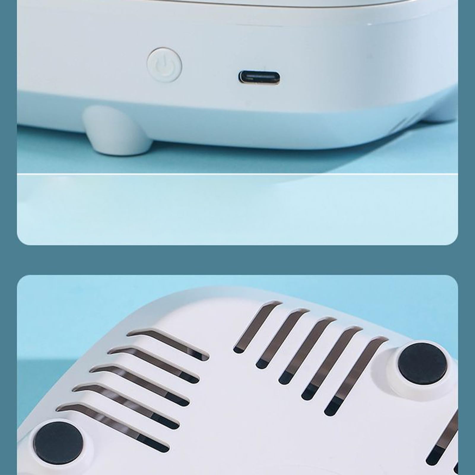 USB Rechargeable Nail Dust Collector - Powerful Dust Suction Machine, Portable USB Rechargeable Dusting Machine For Pedicure, Nail Dusts Collector For Manicure, Women, Girls, Travel, Home, Outdoor