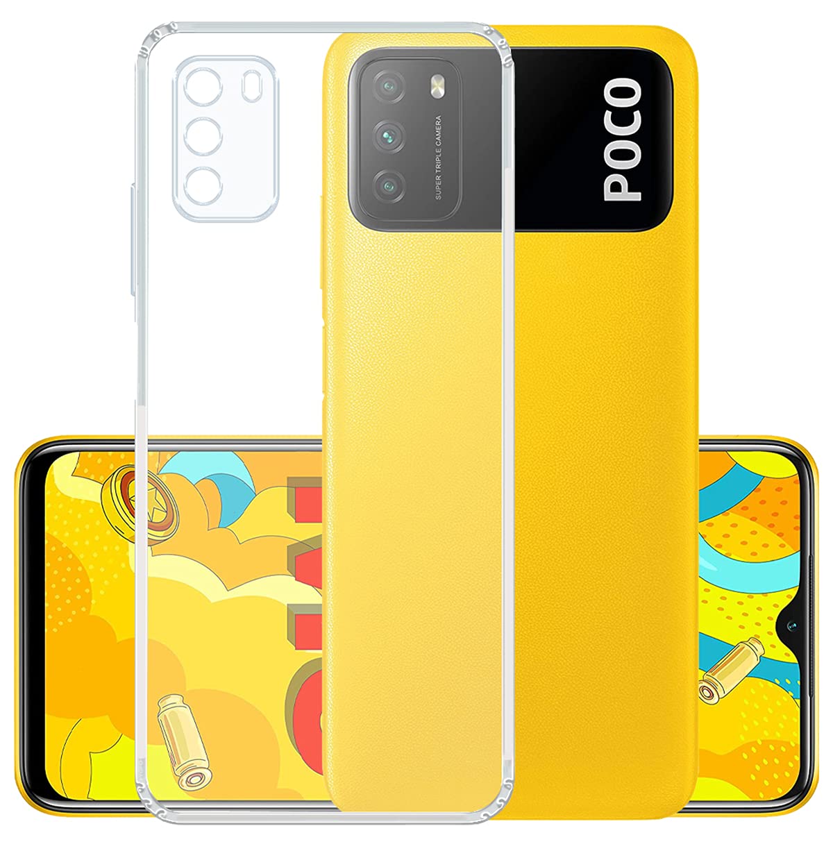 YOFO Silicone Transparent Back Cover with Camera Protection with Anti Dust Plug for Poco M3 (B0969PBN3F) Amazon Price History, Amazon Price Tracker