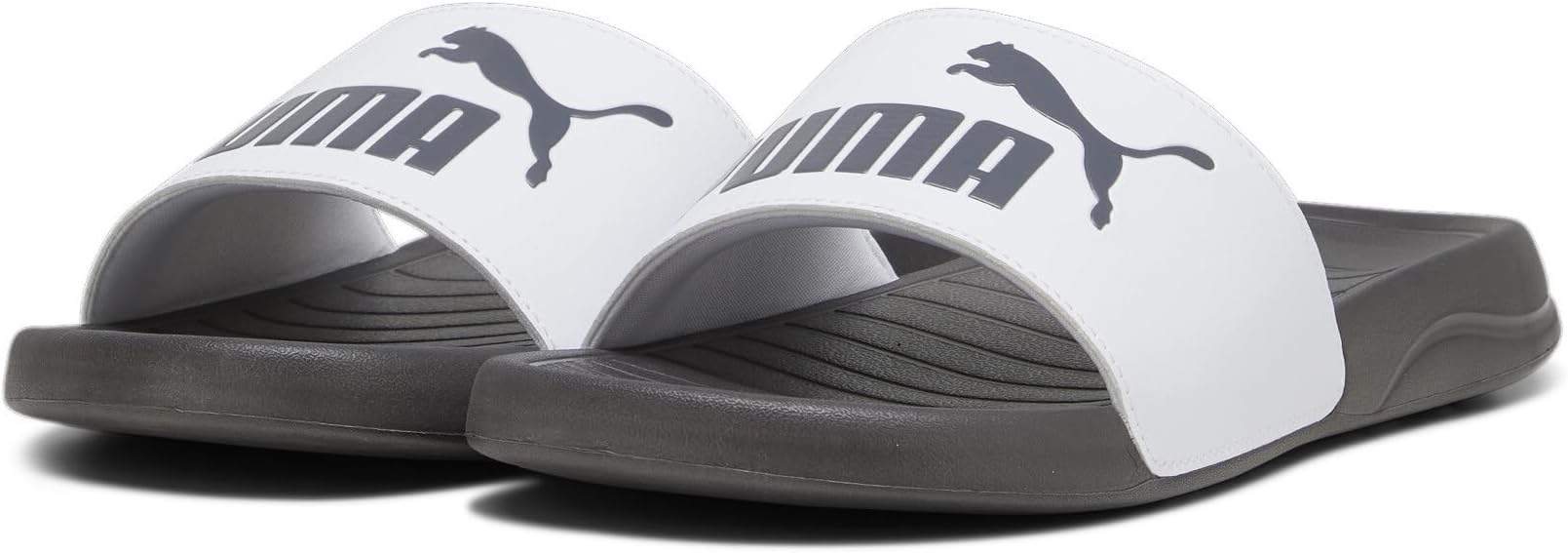 Chanclas Unisex PUMA Popcat 20 - Blanco/Gris Oscuro