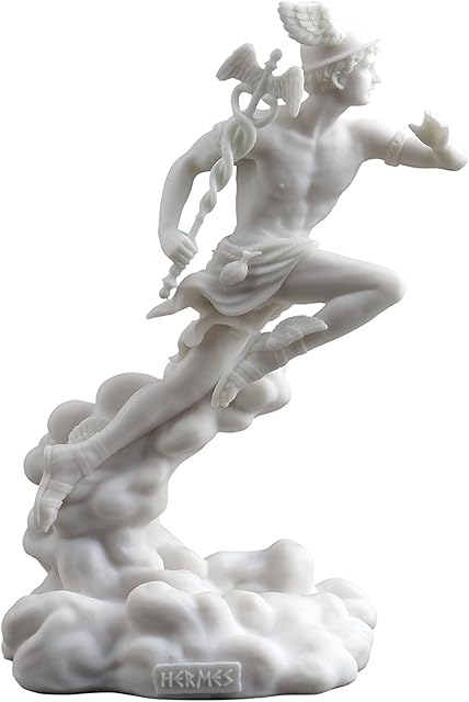 Hermes - Greek God of Travel, Luck and Commerce Statue