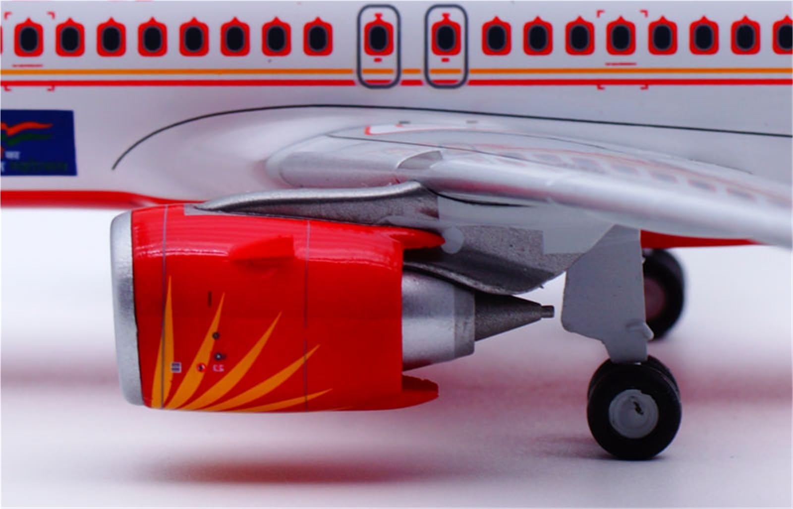Vantor Repliki modeli samolotów 18CM 1/200 zestaw modeli do składania samolotu dla Air India A320neo VT-CIO Gandhi na dużą skalę Diecast miniatura