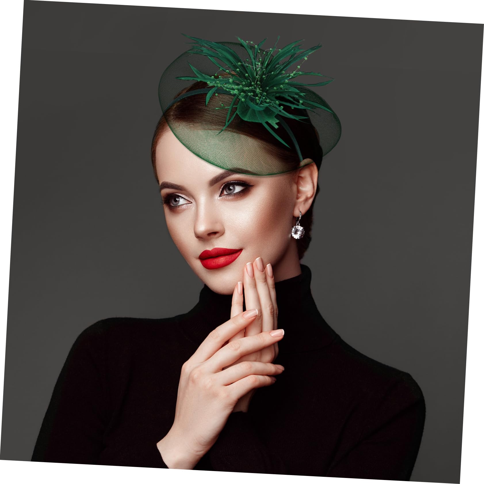 3piezas Tocado Elegante y Tul Para Fiestas Adorno De Cabello Para Eventos Especiales y Bailes Accesorio De Moda