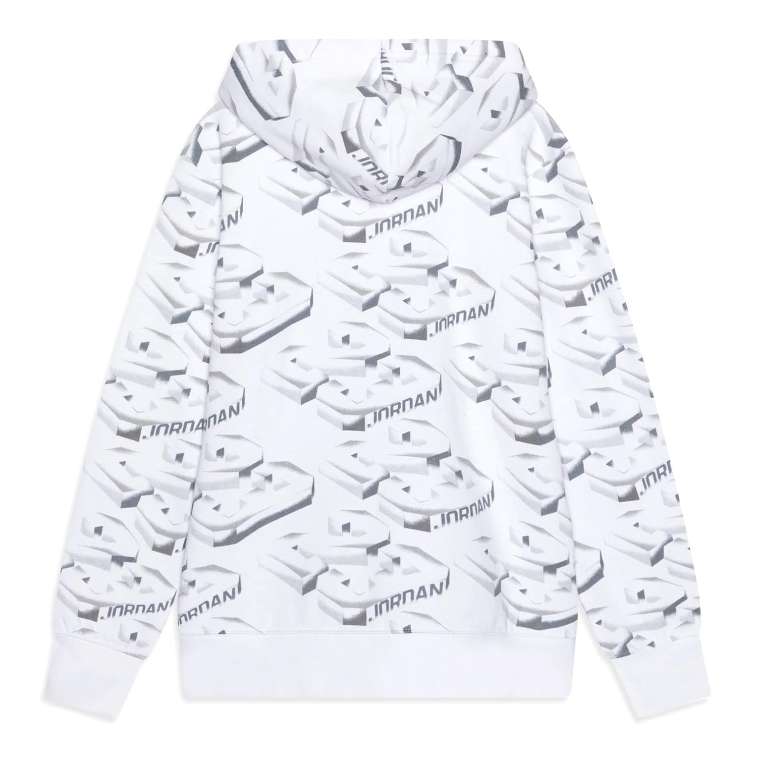 Nike Jordan Felpa da Ragazzi con Cappuccio 23 Fade Away Bianca