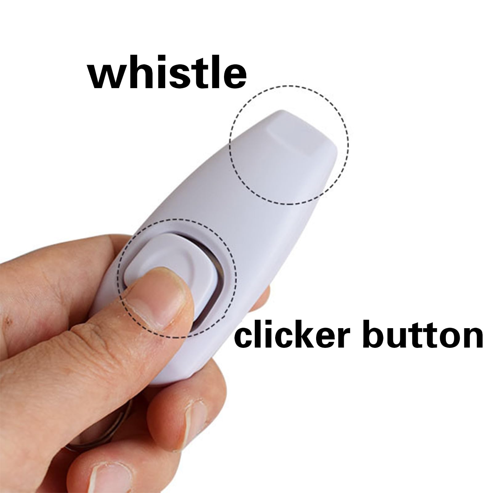 RUOJLING Clicker Per Addestramento Cani 2 Pezzi - Con Fischietto E Cinturino, Per Cani, Gatti, Uccelli - Foto 7