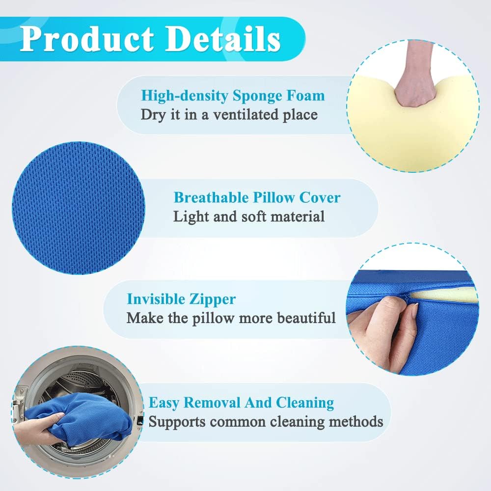 Wedge Pillows for After Surgery Bed Foam Wedge for Sleeping Elderly Patient Turning Device Body Positioners Prevent Bed Sore Back Pain Pregnancy Buttress Medical Triangle Bolster Pillow : Home & Kitchen