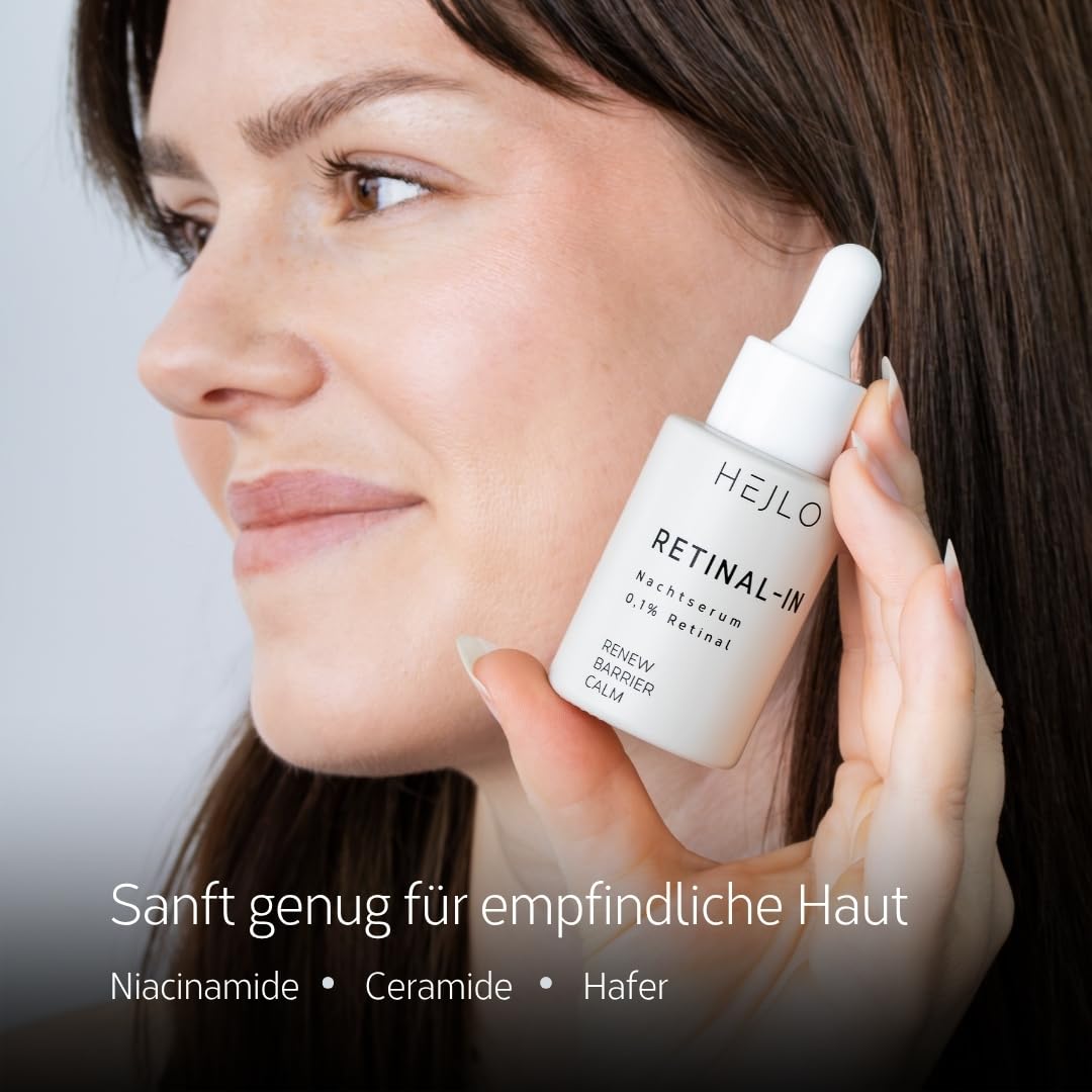 Retinal-In Serum – Pro-Aging Nachtserum mit Retinal, Niacinamid, Ceramiden & Hafer-Extrakt – Für glattere, gestärkte Haut – 30 ml