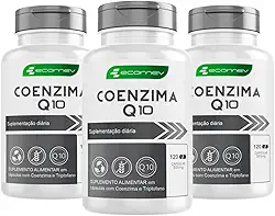 3Un Coenzima Q10 Ubiquinol 100% Puro 500mg Maxima Absorção 360Cáps Ecomev