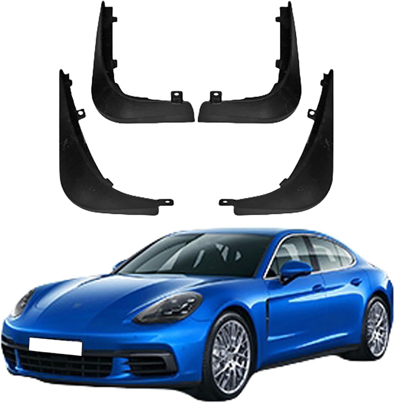 NYSLDSCO 4Pcs Premium Mud Flaps for Porsche Panamera 2017-2020 Front and Rear Splash Guards Durable Mudguards Protection Against Road Debris