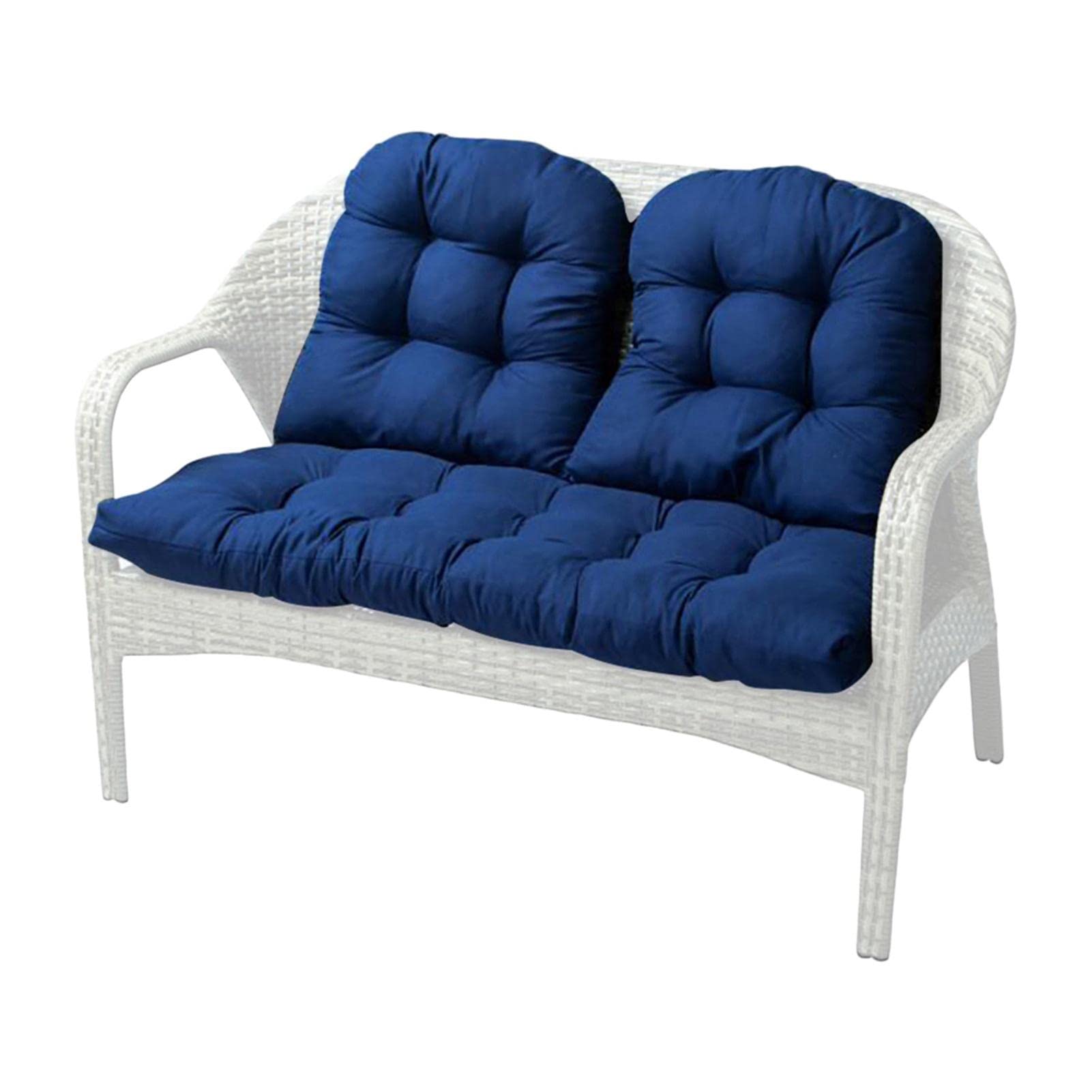 xiaoguozi Outdoor Bench Cushion,3 Pieces Loveseat Cushion with Backrest Chair Cushions, Replacement Swing Bench Seat Cushion for Patio Porch Furniture