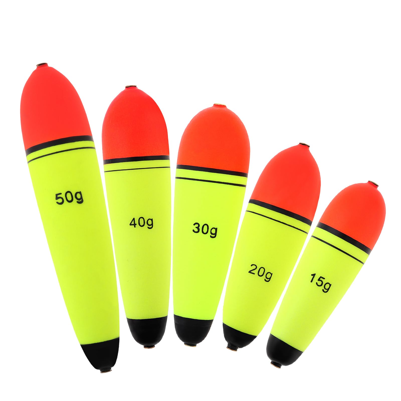 OriGlam Fishing Bobbers Floats EVA Foam Bobbers, Fishing Floats Slip Bobbers, EVA-Slider-Bobbers Fishing Buoy for Freshwater Saltwater (15 20 30 40 50g)
