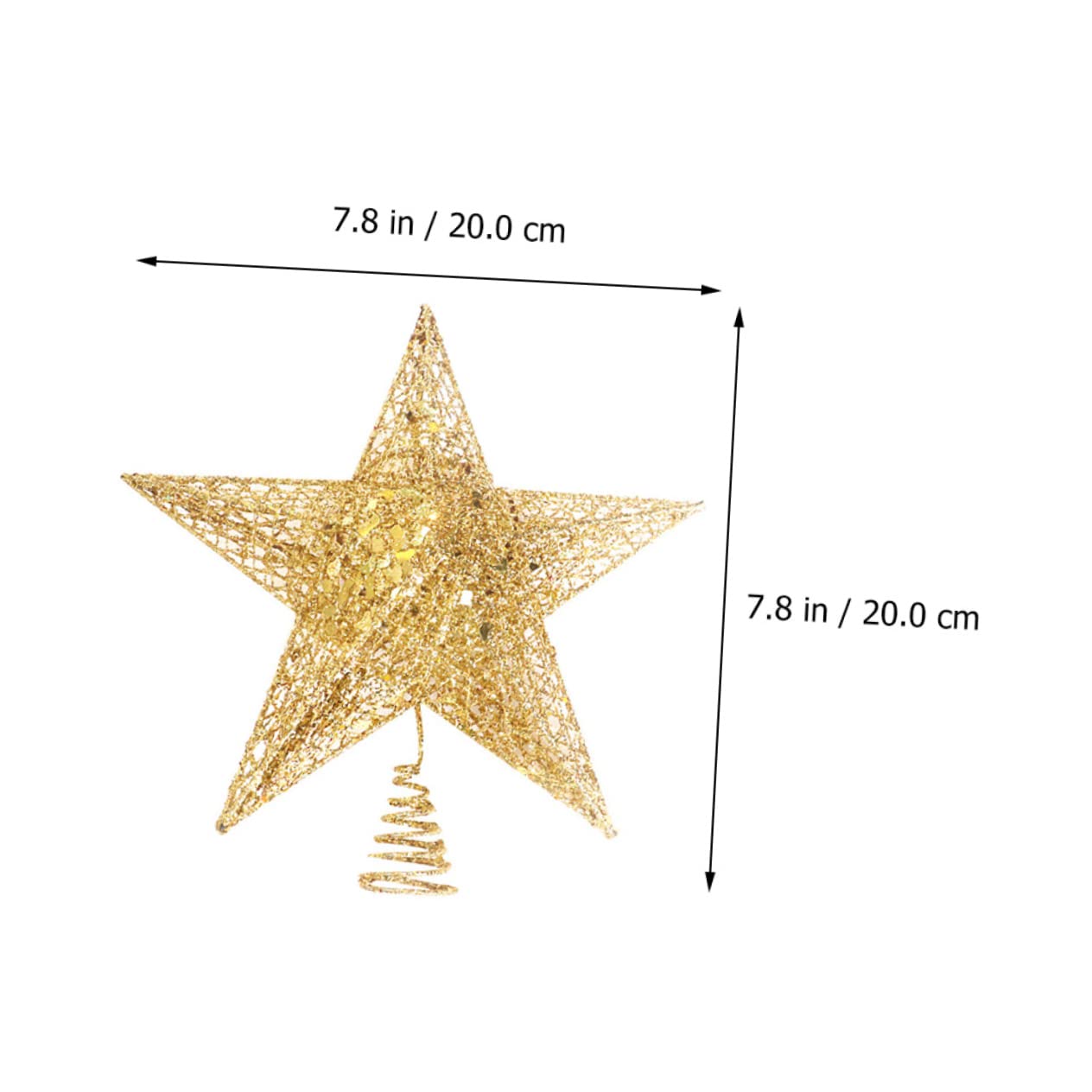 Ciieeo 6stücke Weihnachtsbaumspitzen Glitzernder Stern Goldene Baumdeko Für Festliche Für Zuhause Geschäfte Und Hotels