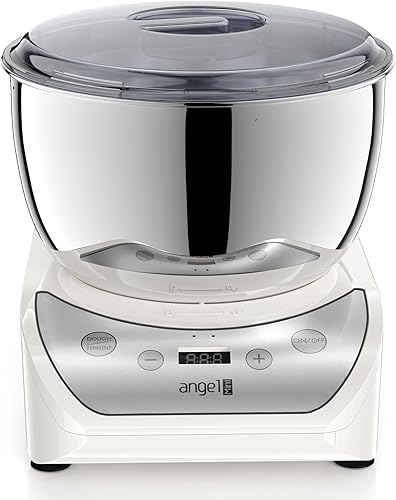 Miniatura 9 de Mini Angel Máquina mezcladora de masa eléctrica con función de fermentación, máquina mezcladora de masa de 5.5 cuartos con cuenco de acero