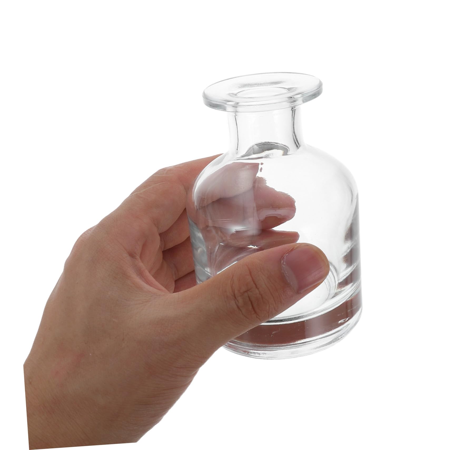 Glas Diffusorflasche 150 Ml Leer Aromatherapie Flakon für Ätherische Öle Nachfüllbar Transparent für Zuhause Auto