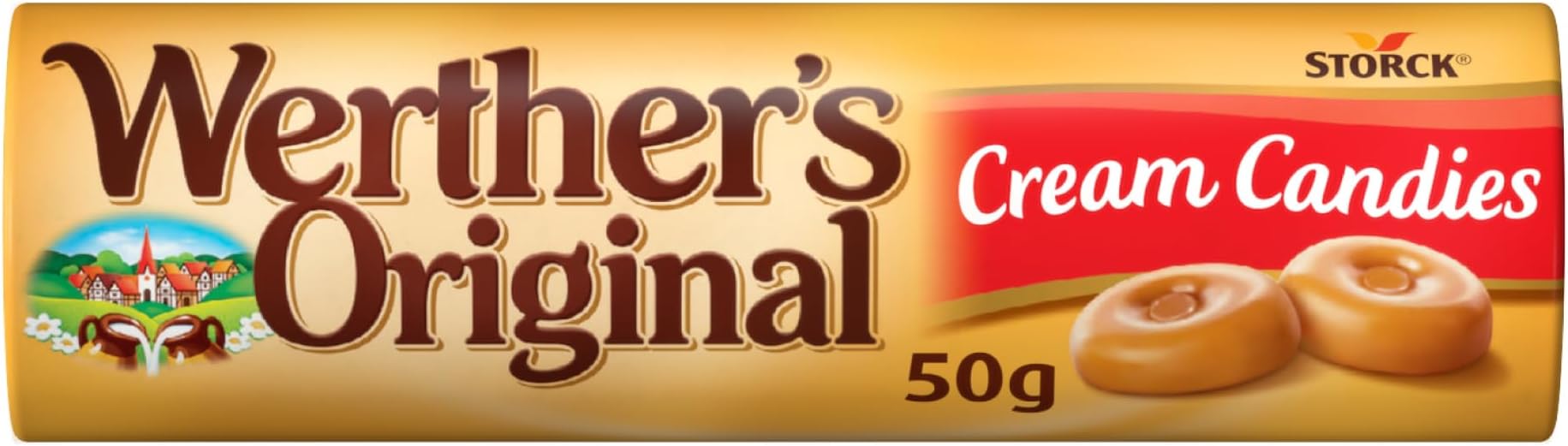 Werther's Original Classic Caramel Candies, 50 g, Creamy Traditional Flavor Perfect For Sharing