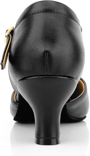 Miniatura 8 de Zapatos de baile de salón latino para mujer, zapatos de tacón para boda, con correa en T