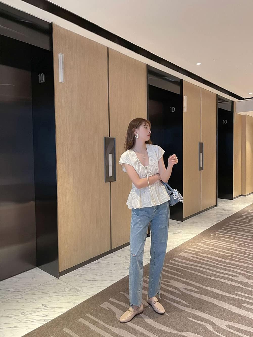 Divanne Loafers for Women, Womens Loafer Flats Gold Chain Penny Loafers Slip On Fur Loafer Mules - Image 7