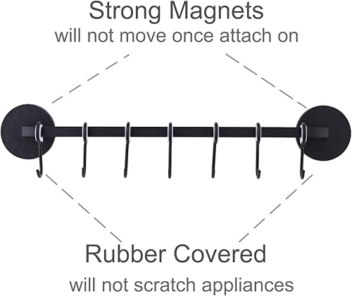 Miniatura 5 de 7 ganchos magnéticos para utensilios de cocina, organizador para nevera, gabinete de metal, estufa de metal, parrilla, barbacoa
