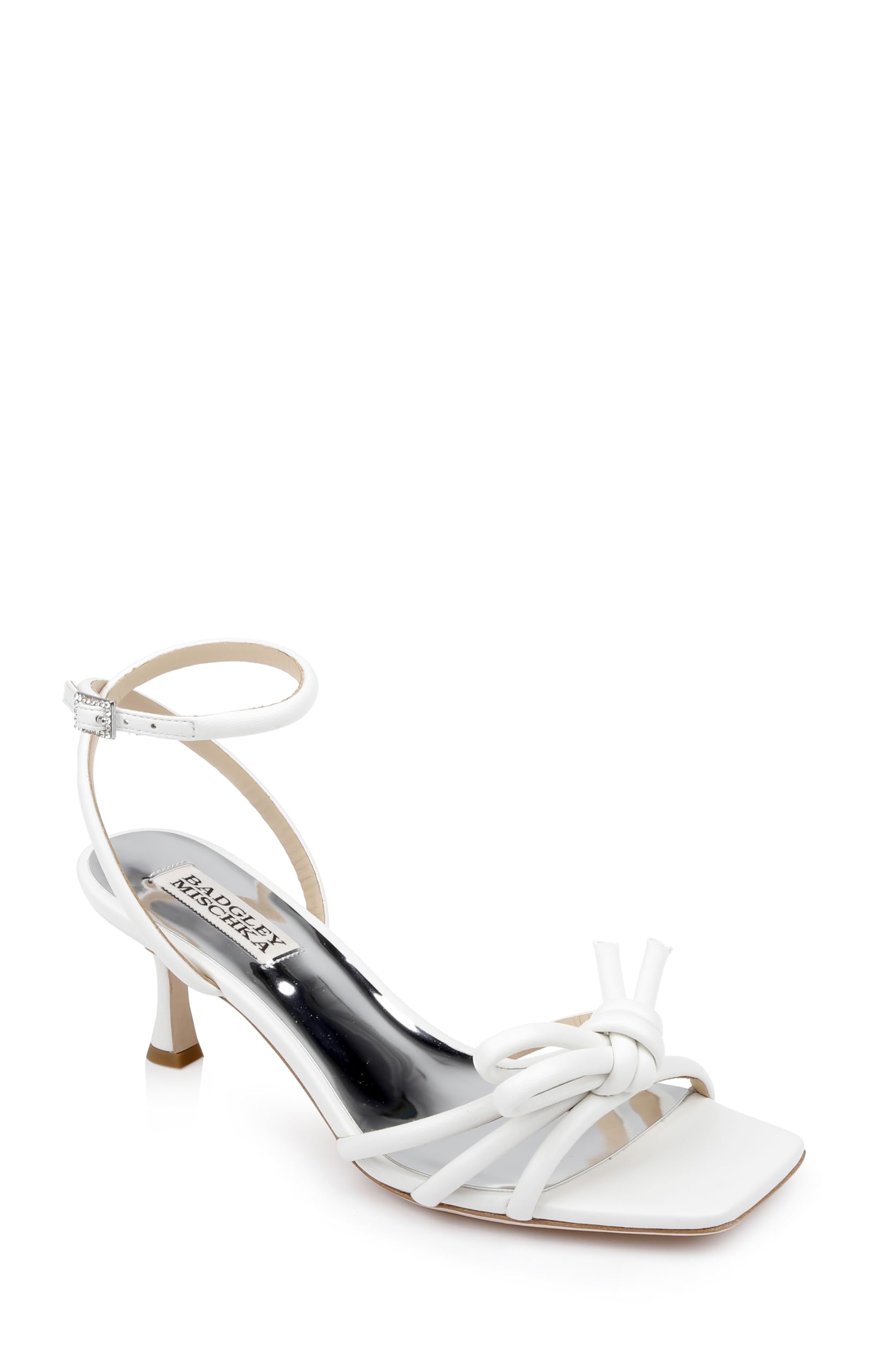 Badgley Mischka 여성용 로열티 매듭 디테일 샌들
