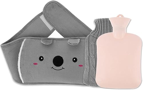 Hot Water Bottles Hot Water Bottle Protects Warm Plush Belt Cover for Arthritis Treatment Thermos Bottle Belt(A)