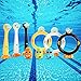 SASBSC Pool Diving Toys for Kids Cute Egg Diving Sticks Swimming Dive Toy for Boys Girls Summer Diving Pool Toy Water Toys for Family Pool Parties/Games Underwater Training