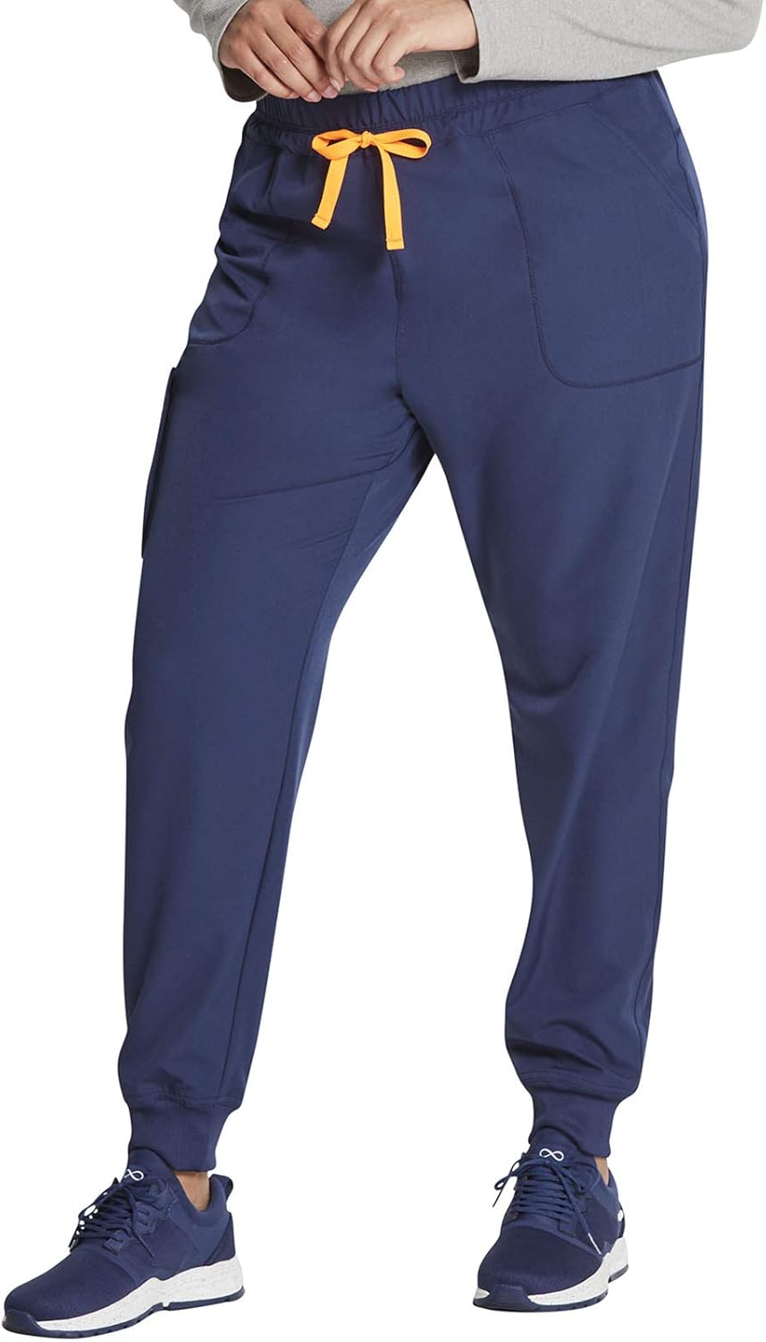 Dickies Dynamix Women Scrubs Pant Mid Rise Jogger DK234, M, Navy - Image 5