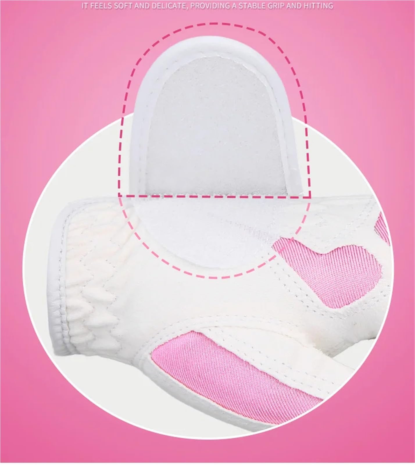 Guanto da golf Guanti da golf donna 2 pezzi protettivi for sport all'aria aperta in morbido tessuto in microfibra antiscivolo e traspiranti per principianti(Blue,18)