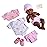 8 piece Layette Baby Doll Gift Set | JC Toys - La Newborn Nursery | 14 Life-Like African American Newborn Doll w/ Accessories | Pink | Ages 2+