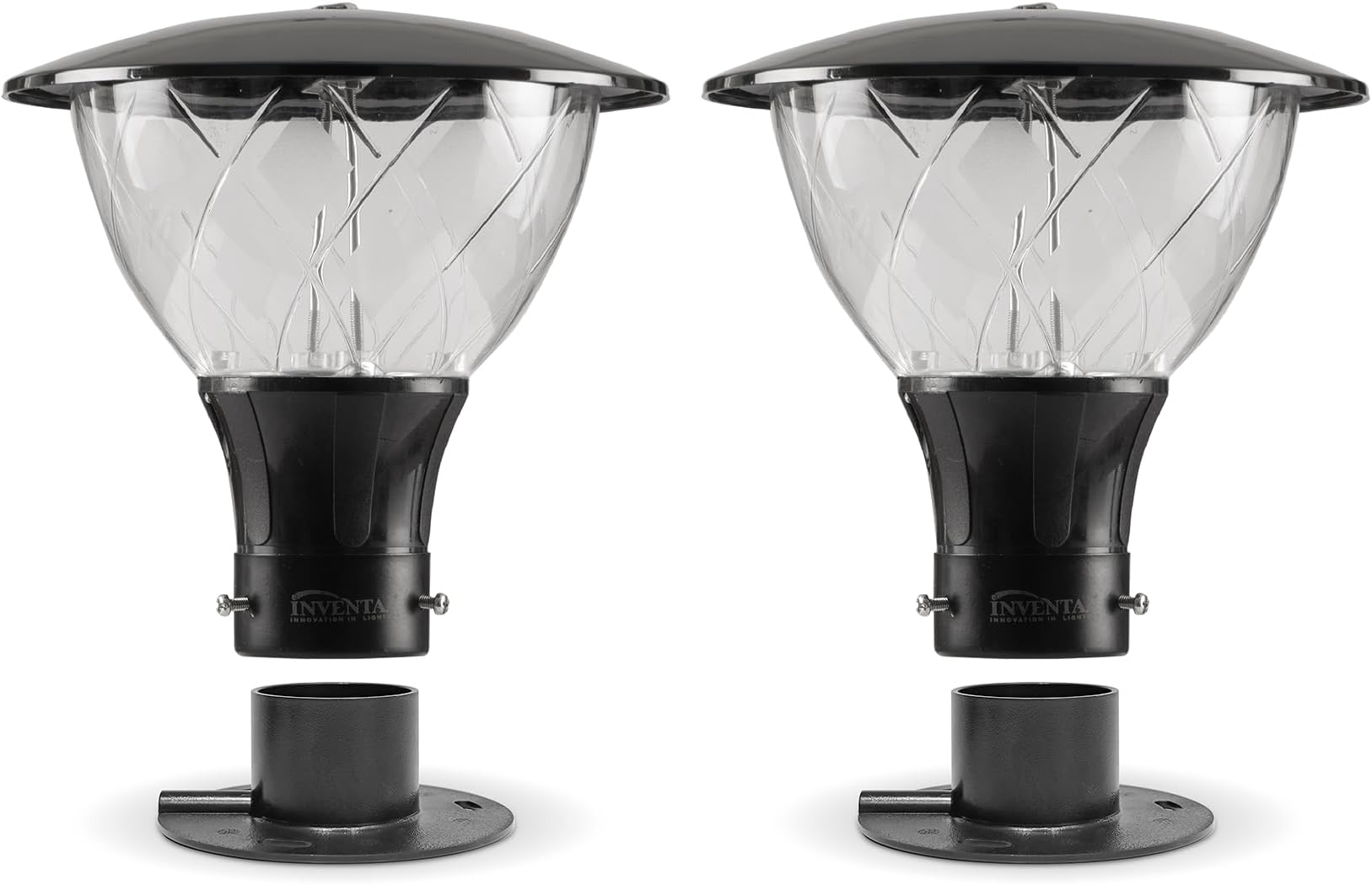 Inventaa Emiko Gate Light for Home Gate Waterproof | Unbreakable Gate Lamps for Outdoor Waterproof | Gate Lights for Outdoor Garden Compound Wall (2 Pack)