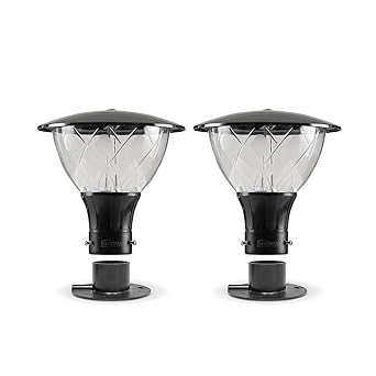 INVENTAA Emiko Gate Light for Home Gate Waterproof | Rustproof Gate Lamps for Outdoor Compound, Garden, Patio Piller Lights Gate Lights for Outdoor Waterproof (2 Pack) - image, photos