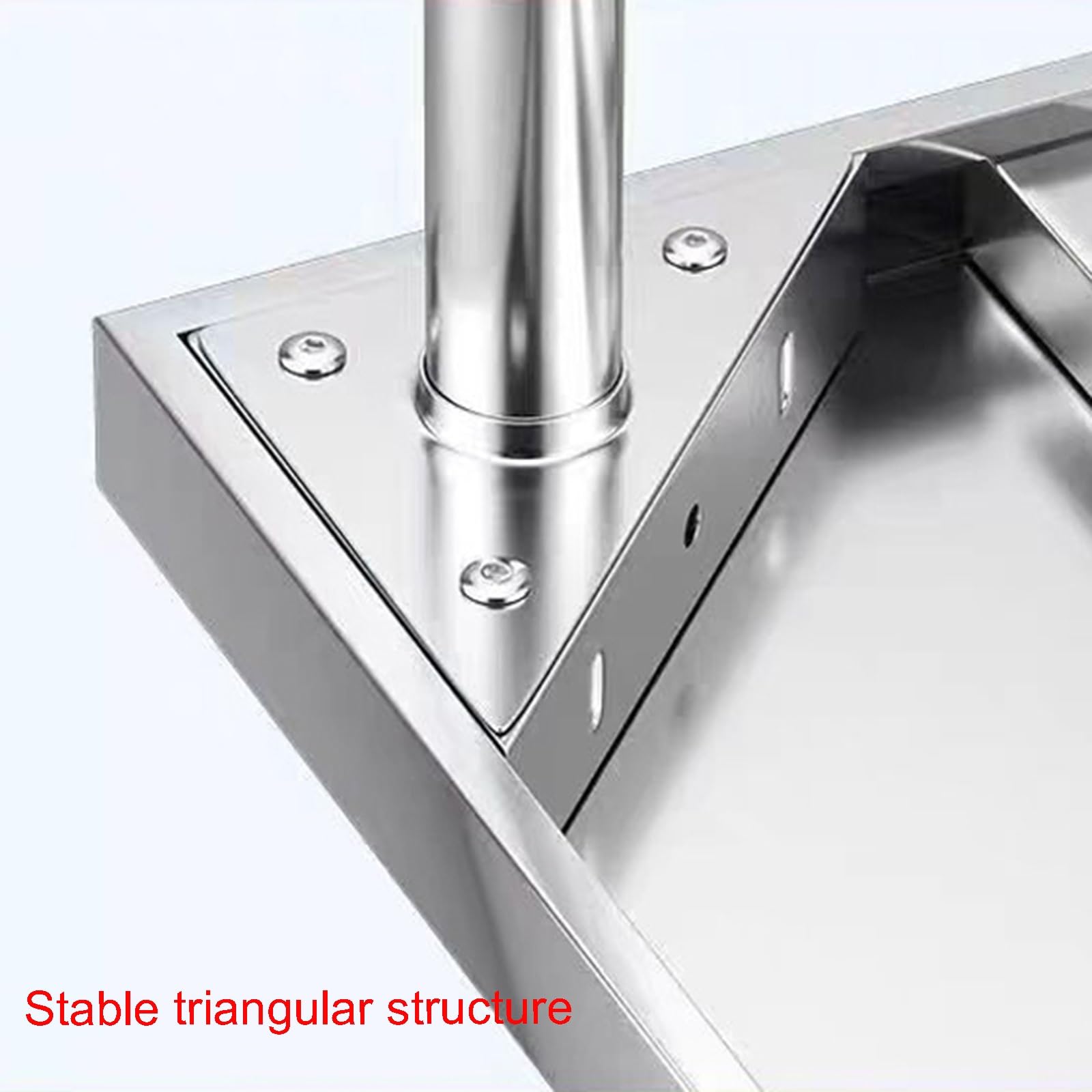 Banco de Trabajo de Acero Inoxidable Reforzado con Ranuras para Preparar La Mesa de Cocina con Patas Giratorias Y Ajustables Mesa de Trabajo Comercial para Restaurante con Deflector
