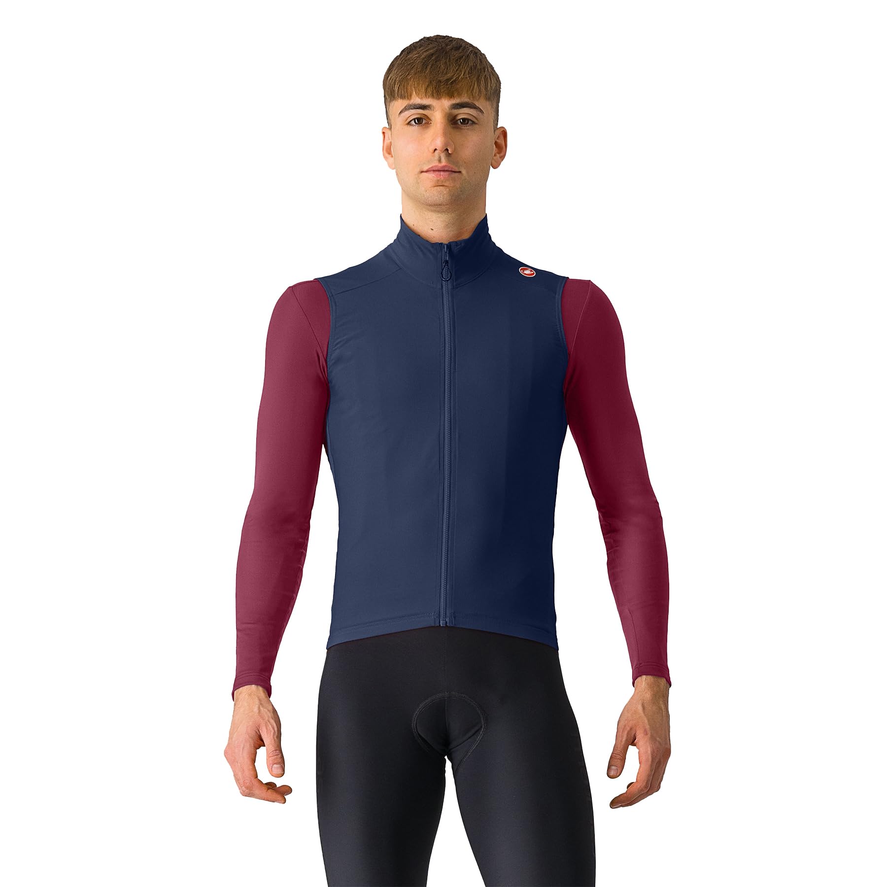 CASTELLI Men’s Espresso Vest, Windproof Shell Vest for Road Cycling & Gravel Biking, Belgian Blue, XL