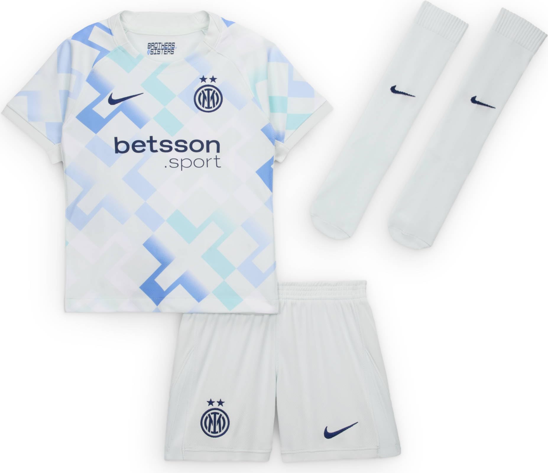 NIKE Inter Mailand 2025/26 Stadium Away Dreiteiliges Nike Replika-fußballtrikot-set Für Jüngere Kinder Set di maglia da calcio Unisex - Bambini e ragazzi