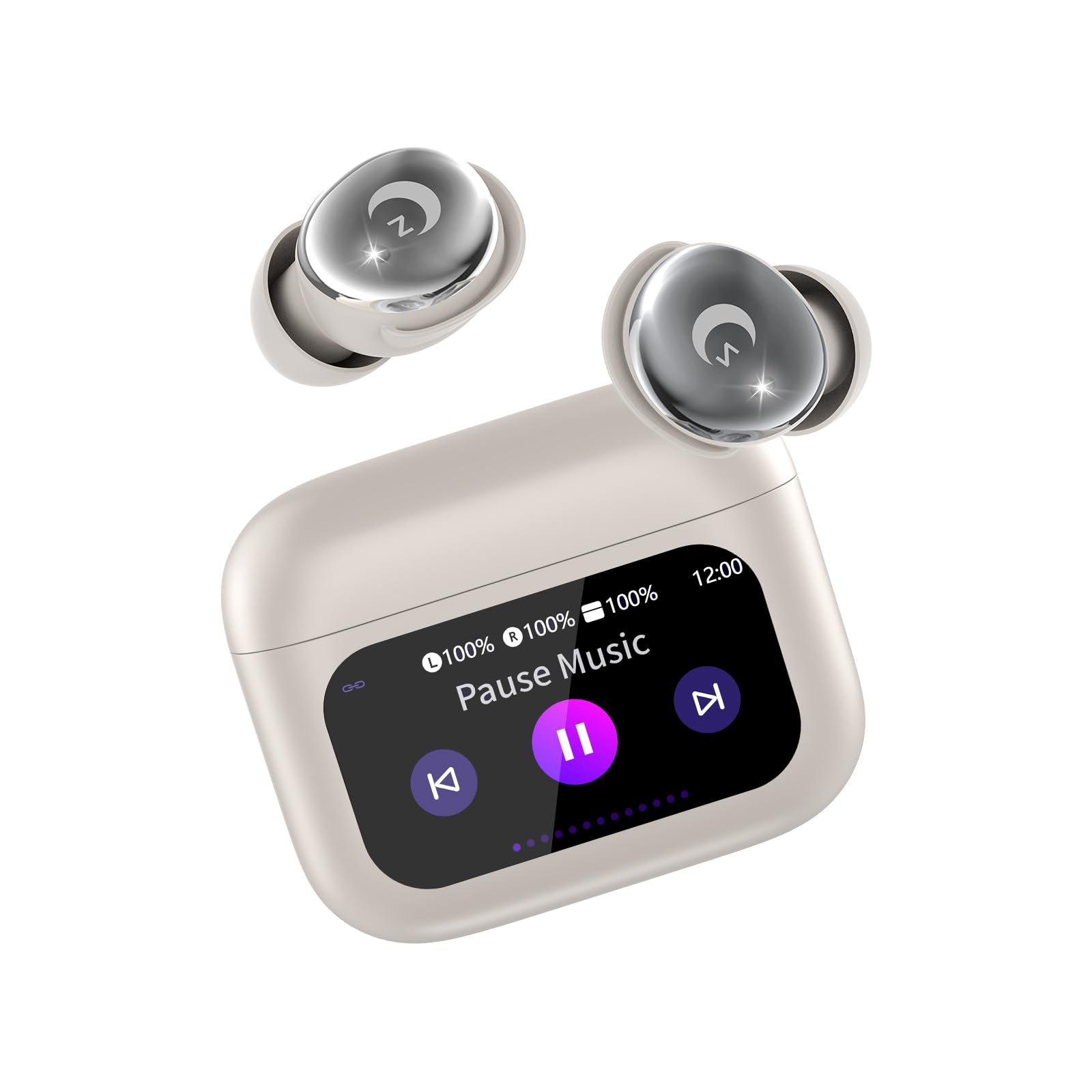 Sleep Earbuds Mini Bee White in Ear Earphones Smart Touch Screen Ear Buds Sleep Headphones
