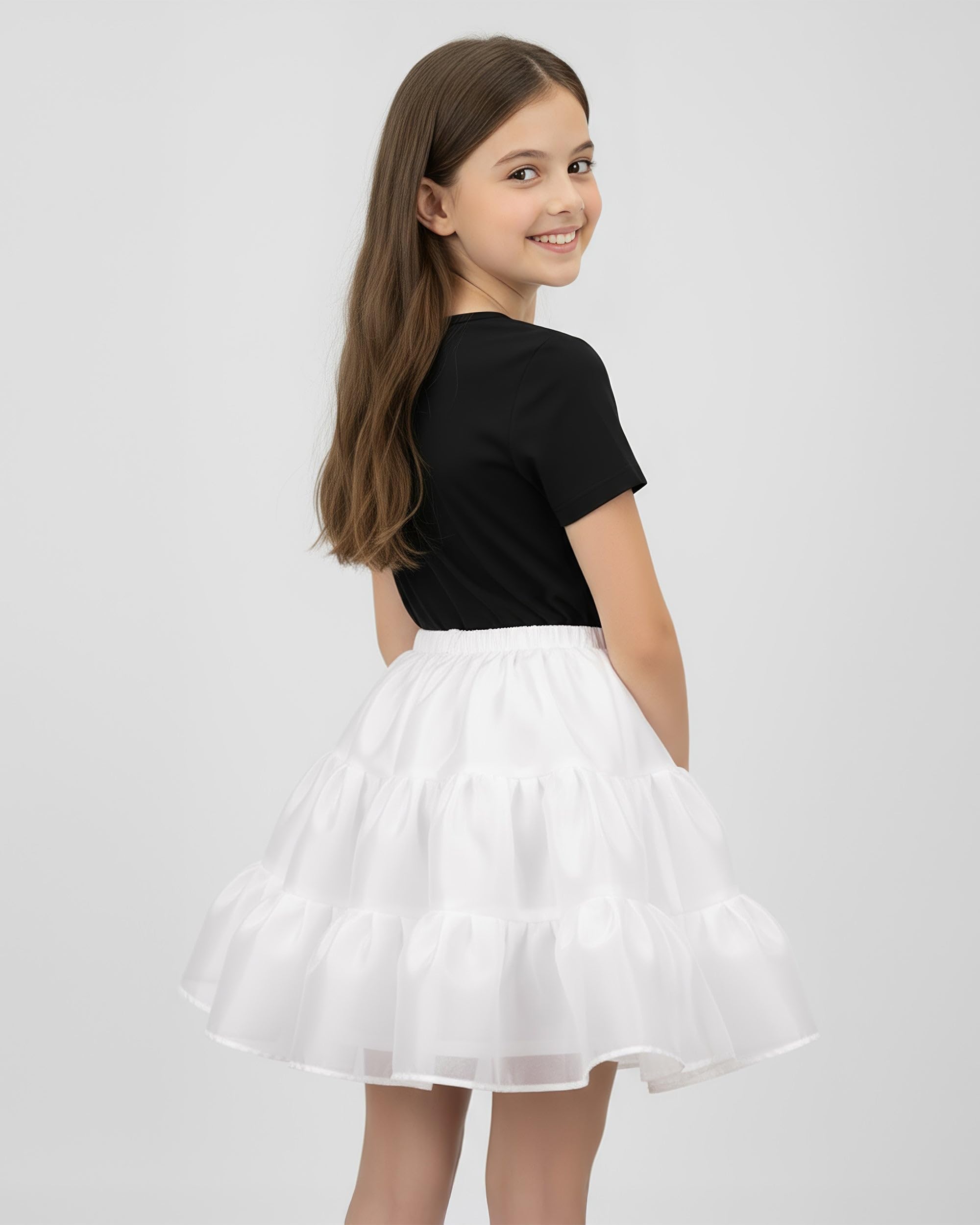 BlackButterfly Bambini Raso Organza Sottogonna Gonna