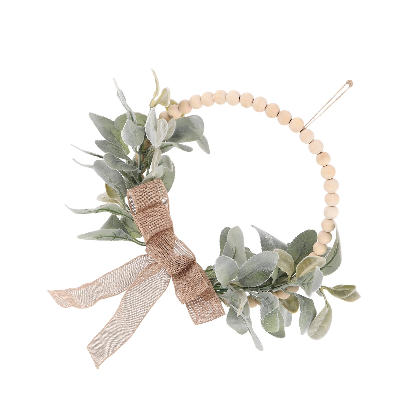 Couronne de verdure artificielle d'oreilles d'agneau de qualité durable