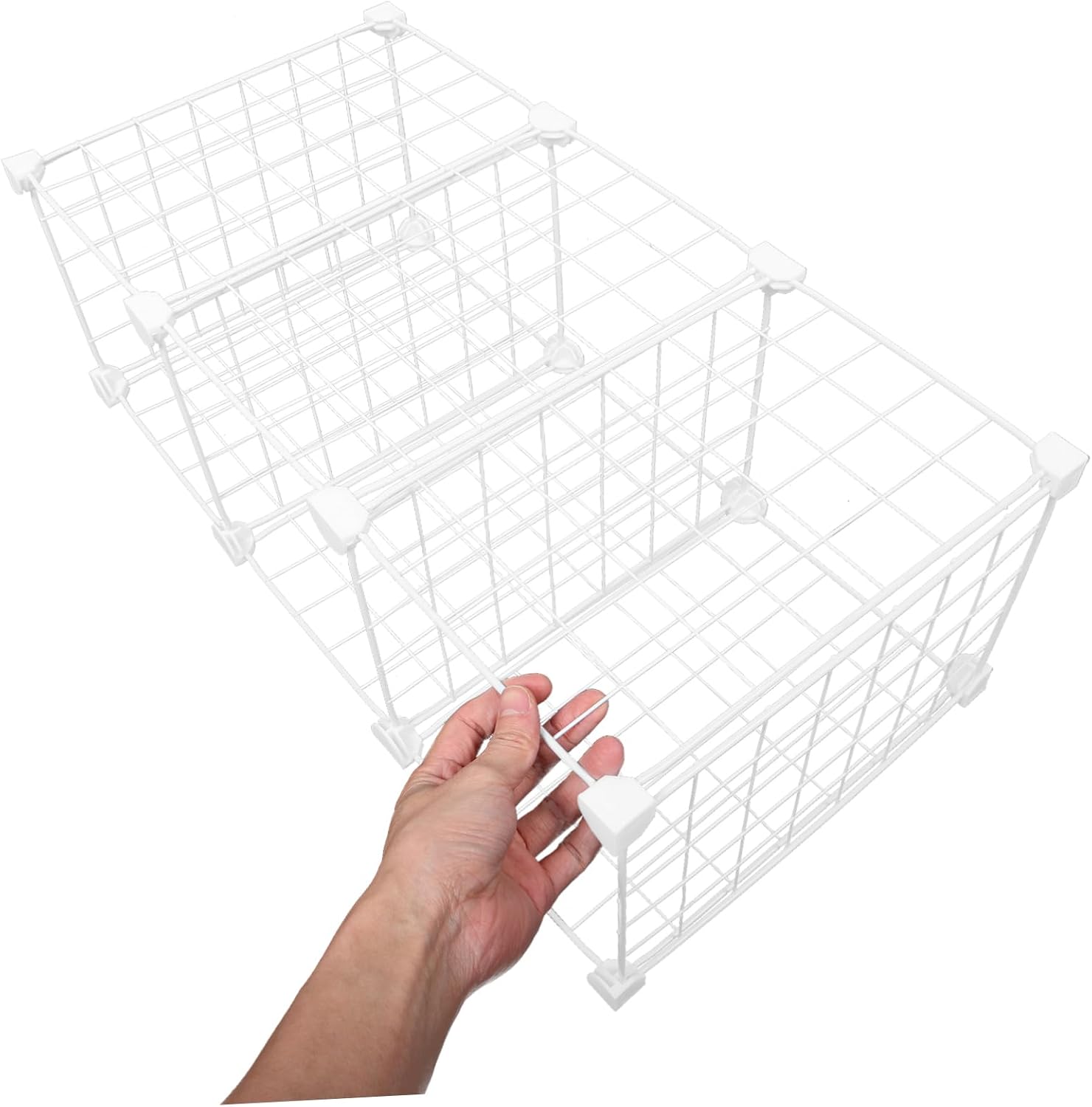 Zerodeko Heavy Duty Iron Freezer Partition Board Metal Fridge Divider for Efficient Seafood Storage Space-saving Wire Shelf Organizer Compatible Various Freezers