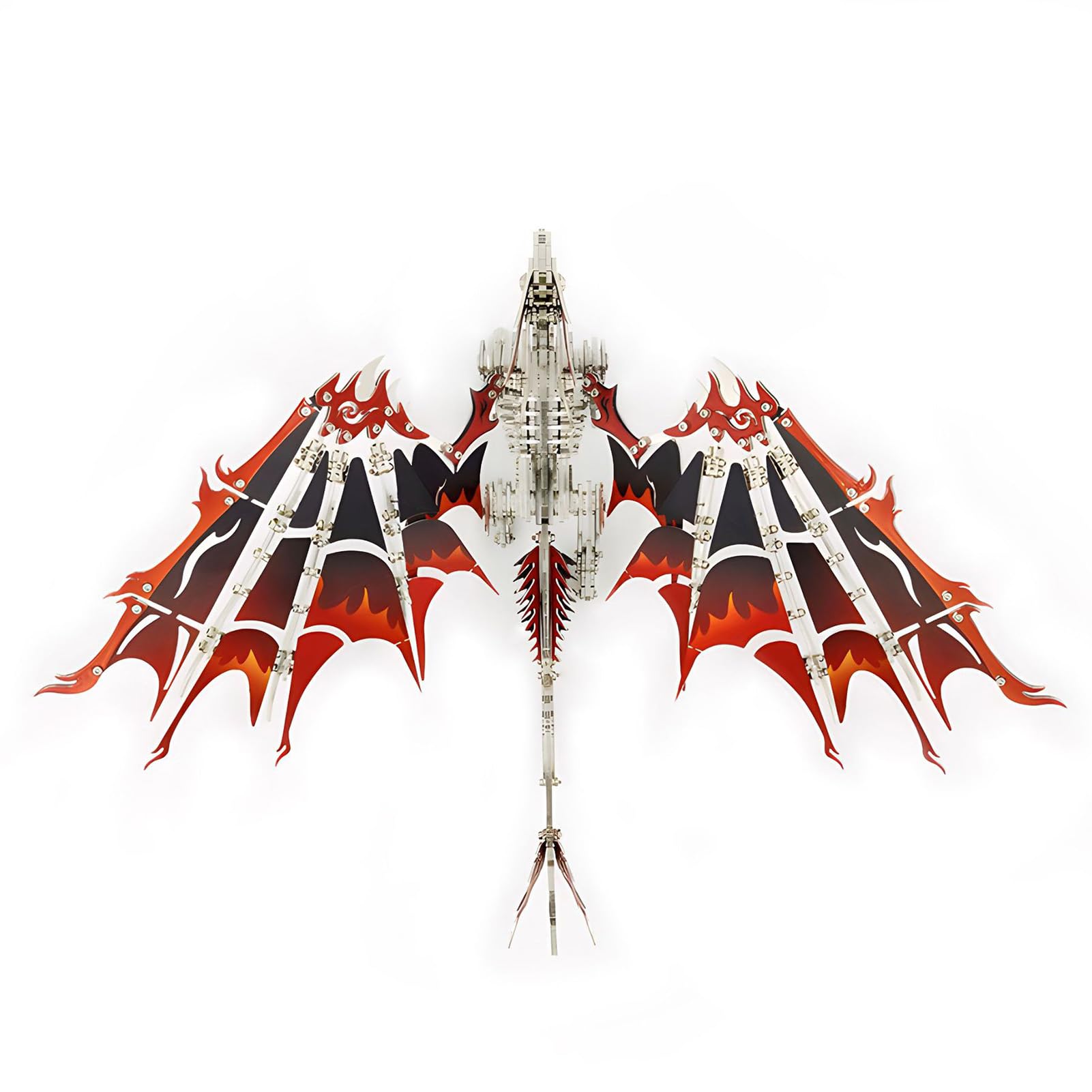 Generic DIY 3D Metal Dragon Puzzle Mechaniczny Zestaw Montażowy ze Stali dla Nastolatków i Entuzjastów 9,76 X 5,94 X 5,94 Cala