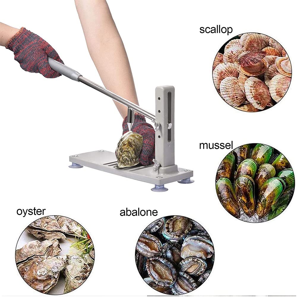 Abridor rápido de ostras de acero inoxidable con mango antideslizante, ideal para restaurantes, hoteles y tiendas de mariscos