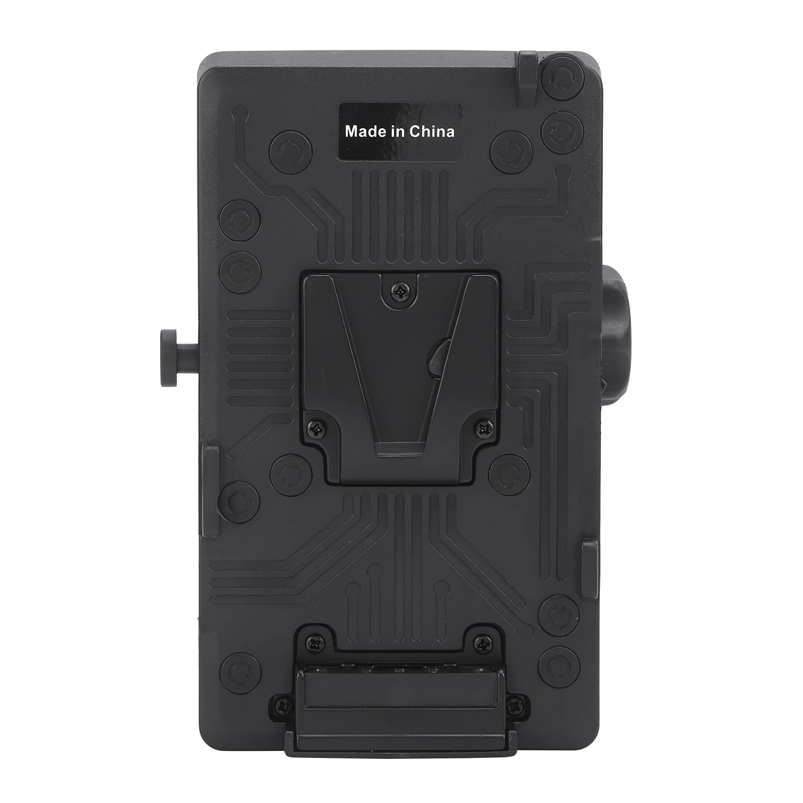 Adattatore Durevole con Piastra Batteria V‑Lock con Uscita D-Tap per Apparecchiature Fotografiche con Attacco V, Lega di Alluminio, Design Compatto, 1 unità