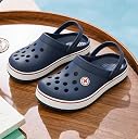 HAUX Men's Classic Casual Clogs, Sports Walking | Casual with Classic Clogs, Flexibility Technology Slipper for Men's & Boy's Clogs That Match Your Style (Navy, UK Footwear Size System, Adult, Men, Numeric, Medium, 9) gallery image