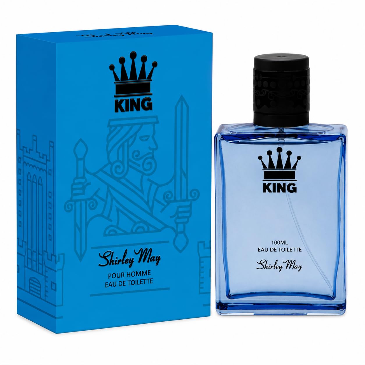 Shirley May King Eau De Parfum 100 ml for Men | Long Lasting Woody Spicy Perfume | Citrus Lavender Vetiver Patchouli Fragrance | Premium UAE Perfume-image-34