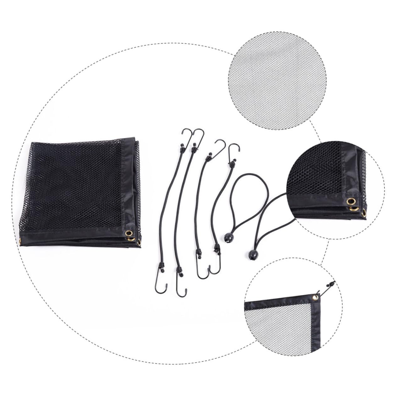 COLLBATH 2pcs Universal Car Pet Barrier Mesh Cover Rear Seat Isolation Net for Dog Car Net Barrier Pet Safety Mesh Heavy Duty Easy Install