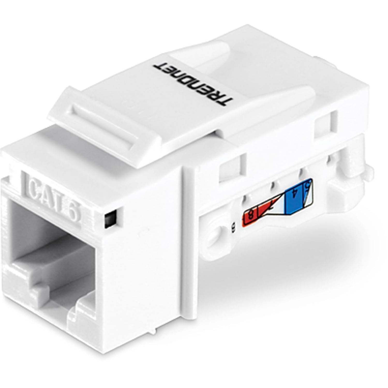 Fully assembled TRENDnet keystone jack