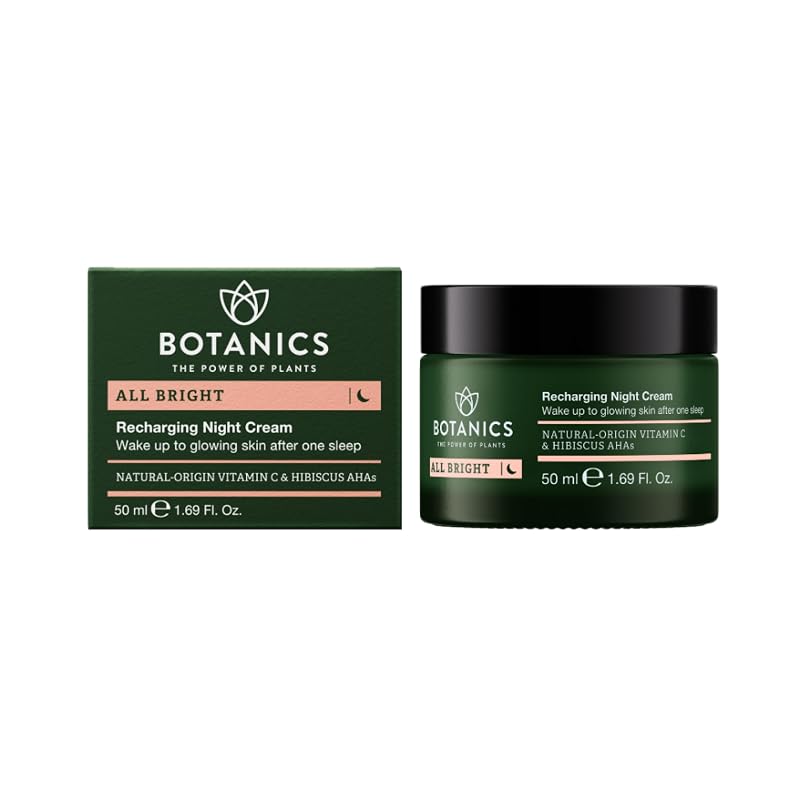 Creme noturno facial Botanics All Bright com vitamina C, 50 mL